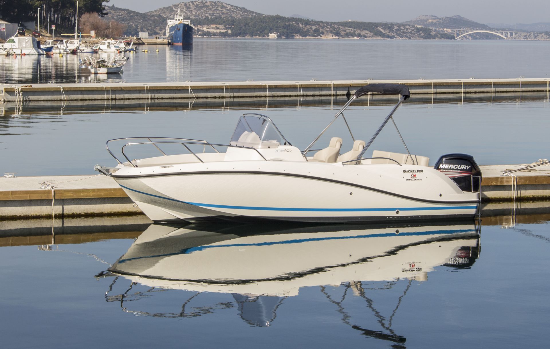 Quicksilver 605 Sundeck Rent a boat Polaris Group Ltd.